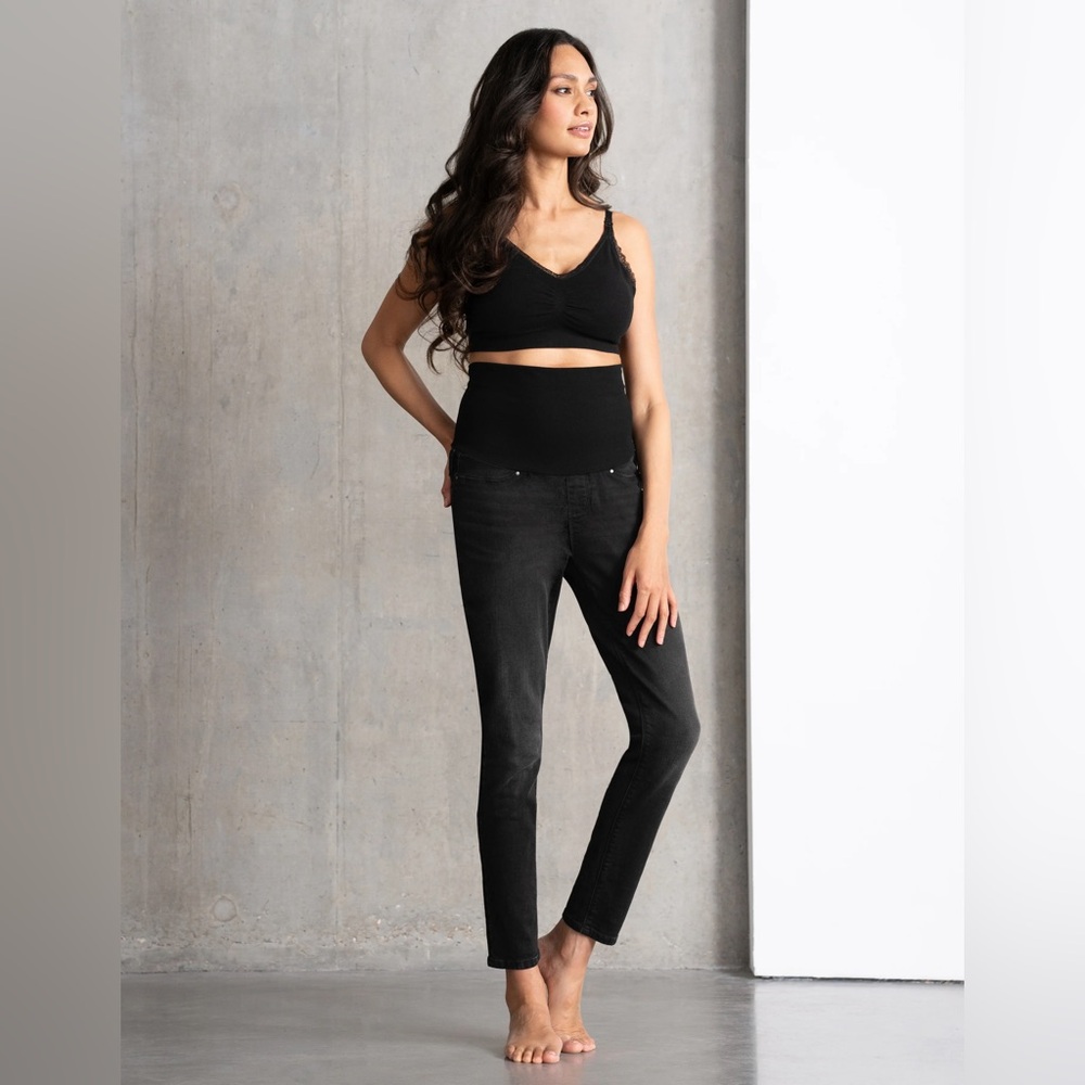 SERAPHINE Black Slim Post Maternity Shaping Jeans